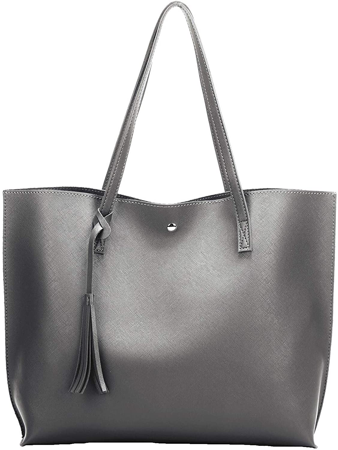 Women's Tote Bags Top Handle Satchel Handbags Faux Leather Tassel Shoulder Purse