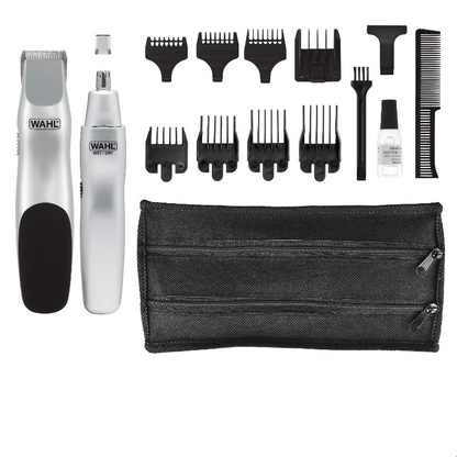 Wahl Battery Operated Beard And Mustache Grooming Kit With Free Nose Hair Trimmer