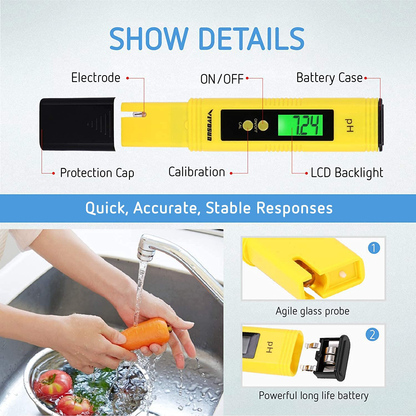 VIVOSUN PH Meter Digital PH Tester Pen for Water