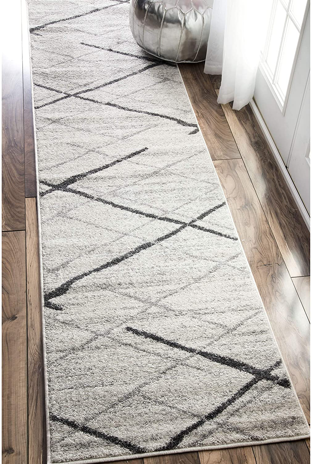 nuLOOM Thigpen Contemporary Runner Rug, 2' 5" x 9' 5", Grey