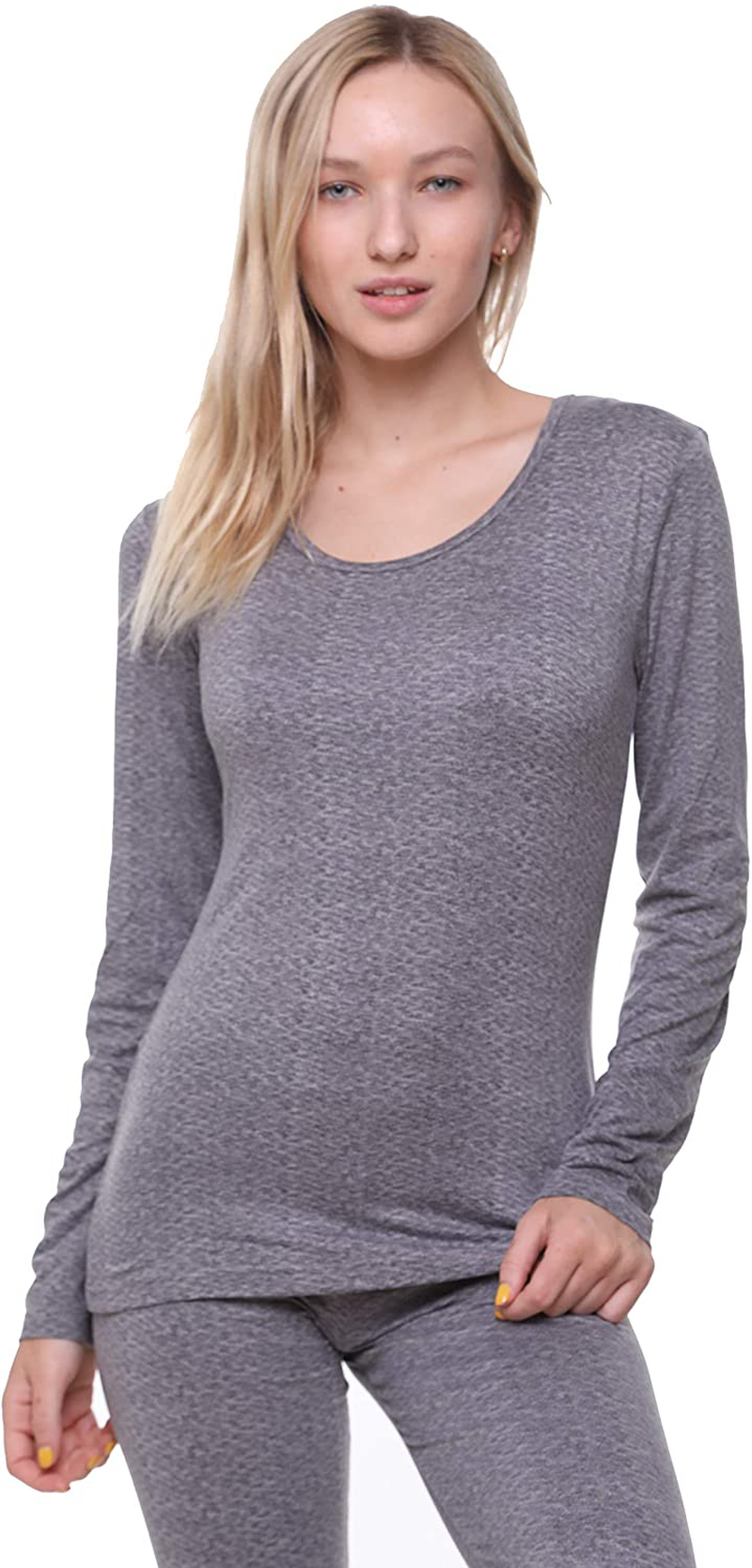 Women Thermal Underwear Top by Outland; Base Layer; Soft Lightweight Warm Fleece