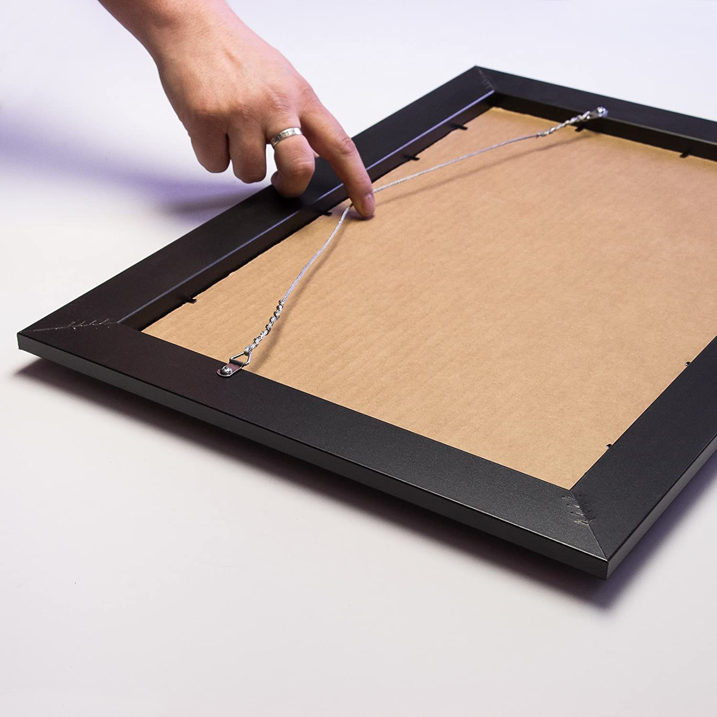 Craig Frames 1WB3BK 16 by 20 Inch Picture Frame, Smooth Wrap Finish, 1 Inch Wide, Black