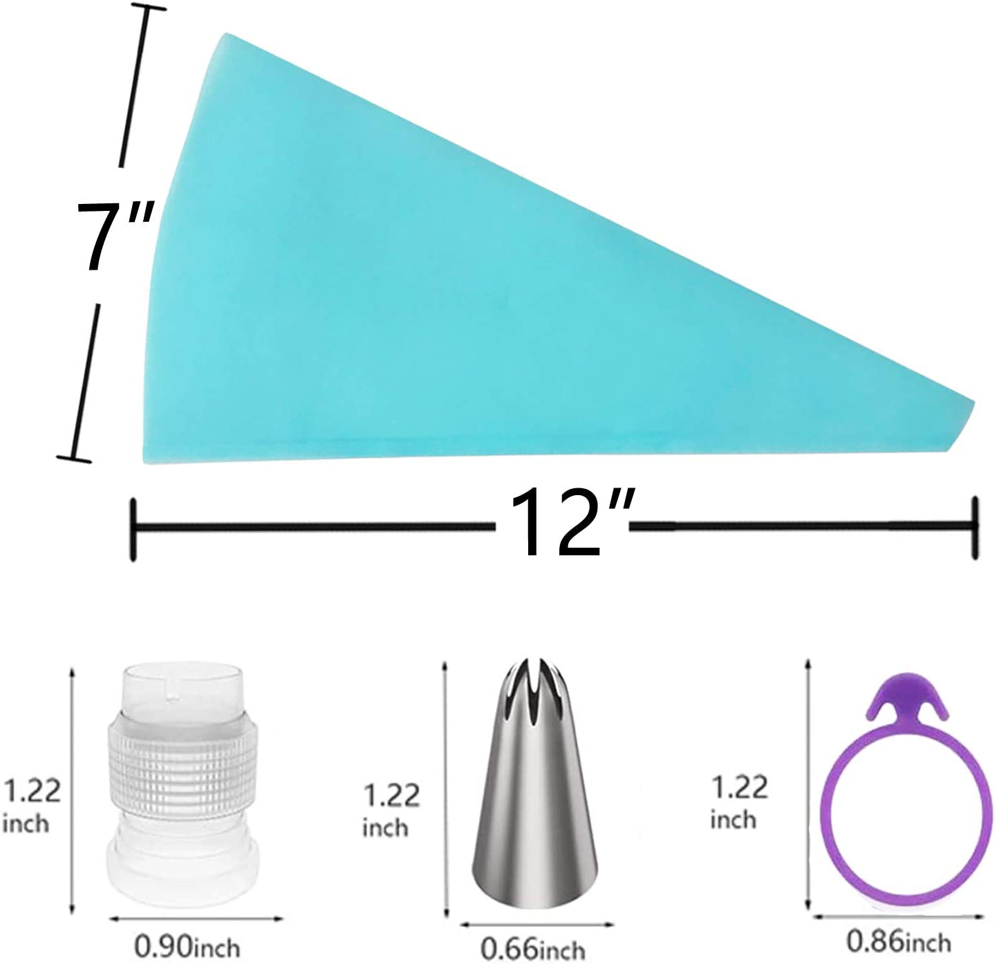 Piping Bags and Tips Set, Cake Decorating Supplies for Baking with Reusable Pastry Bags and Tips, Standard Converters, Silicone Rings, Cake Decorating Tools for Cookie Icing, Cake, Cupcake