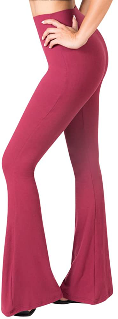 SATINA High Waisted Flare Palazzo Wide Leg Pants | Printed & Solid | Reg & Plus