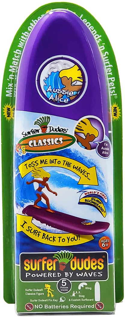 Surfer Dudes Wave Powered Mini-Surfer and Surfboard Toy - Donegan Doolin - Old Version