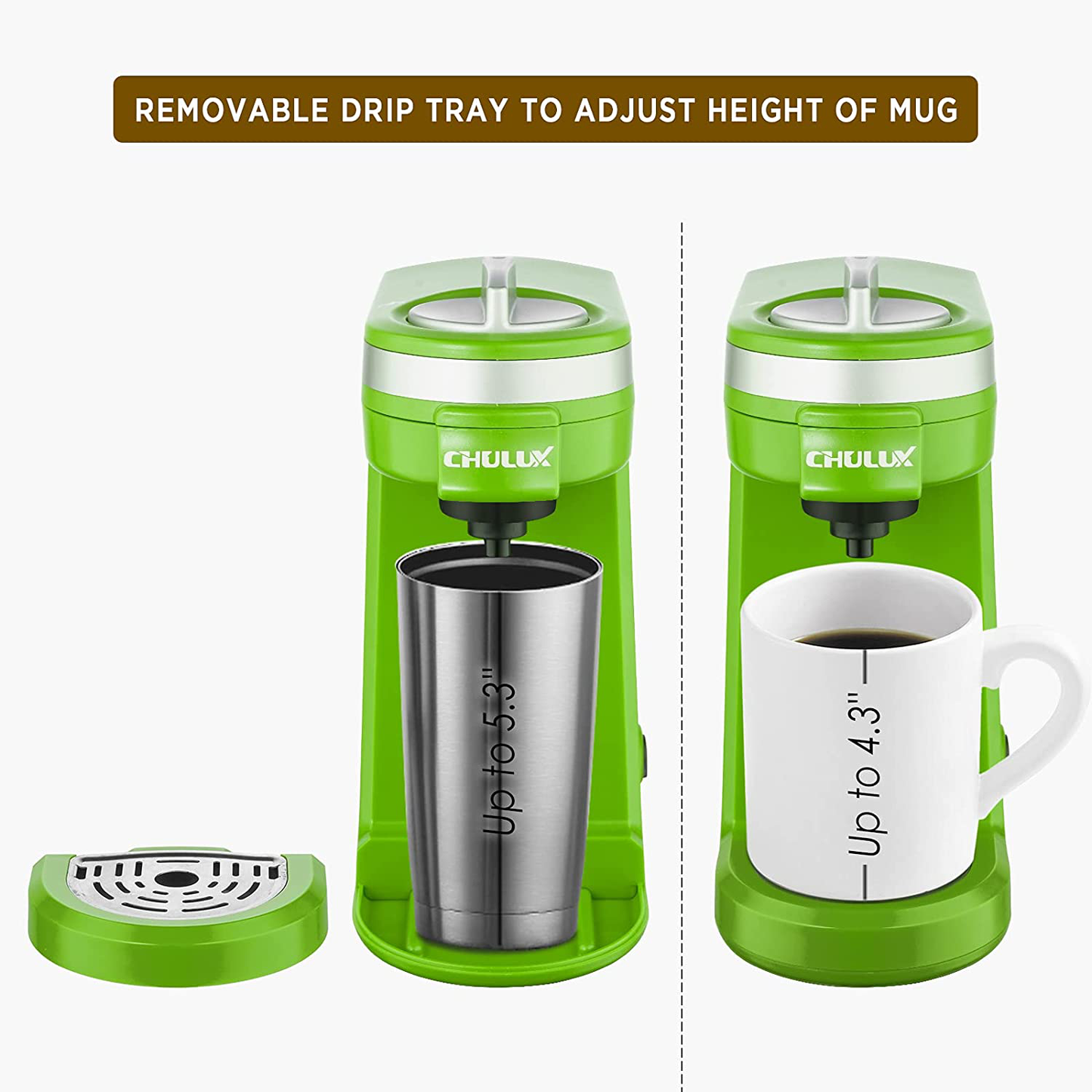 CHULUX Coffee Maker Single-Serve Coffee Machine for Capsule,Orange