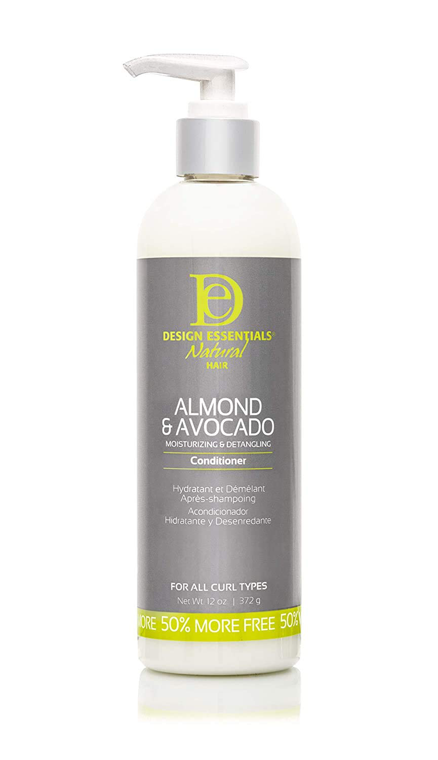 Design Essentials Moisturizing and Detangling Conditioner Almond and Avocado Collection, 8 Ounces