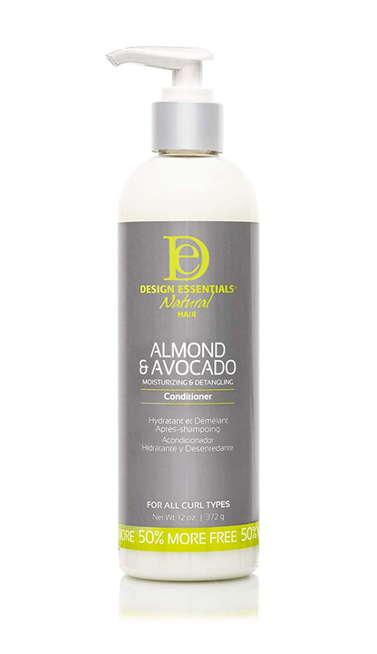 Design Essentials Moisturizing and Detangling Conditioner Almond and Avocado Collection, 8 Ounces