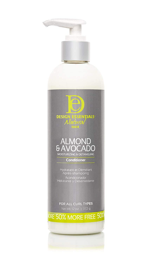 Design Essentials Moisturizing and Detangling Conditioner Almond and Avocado Collection, 8 Ounces