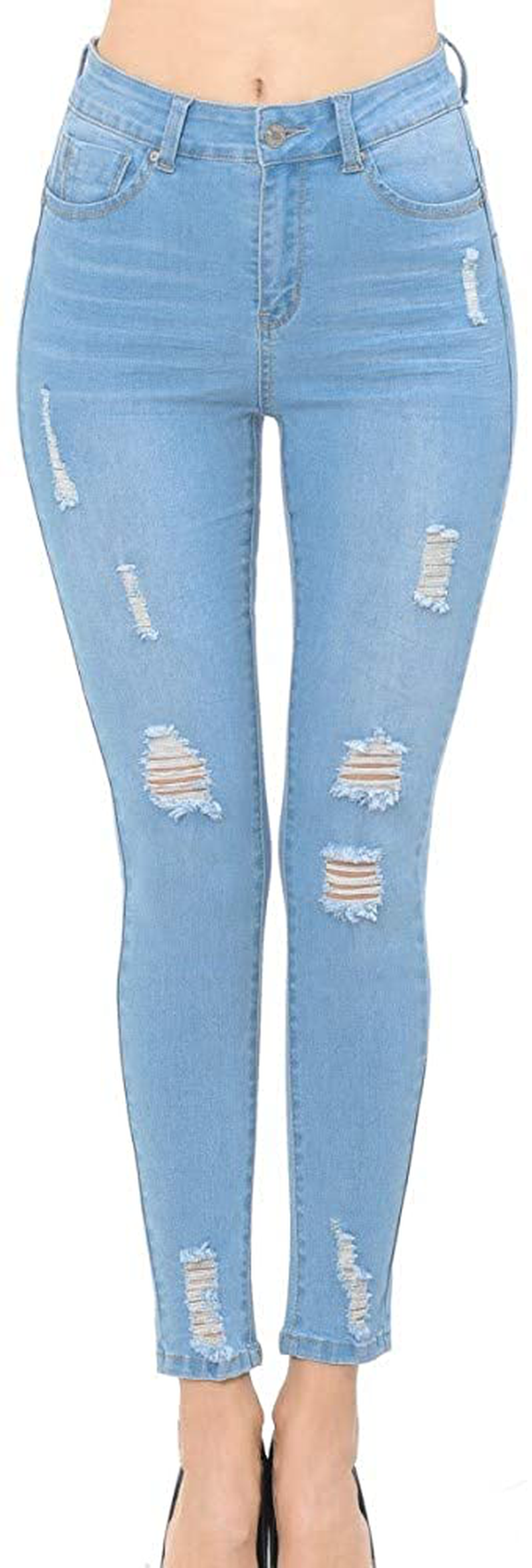 Wax Jean Denim Women's Juniors Push-Up High-Rise Skinny Jean in Fine Cotton D.