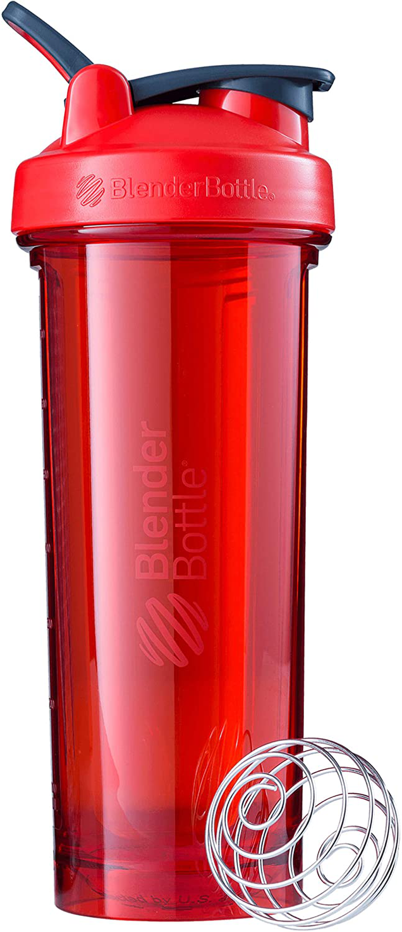 BlenderBottle Shaker Bottle Pro Series Perfect for Protein Shakes and Pre Workout, 24-Ounce, Black