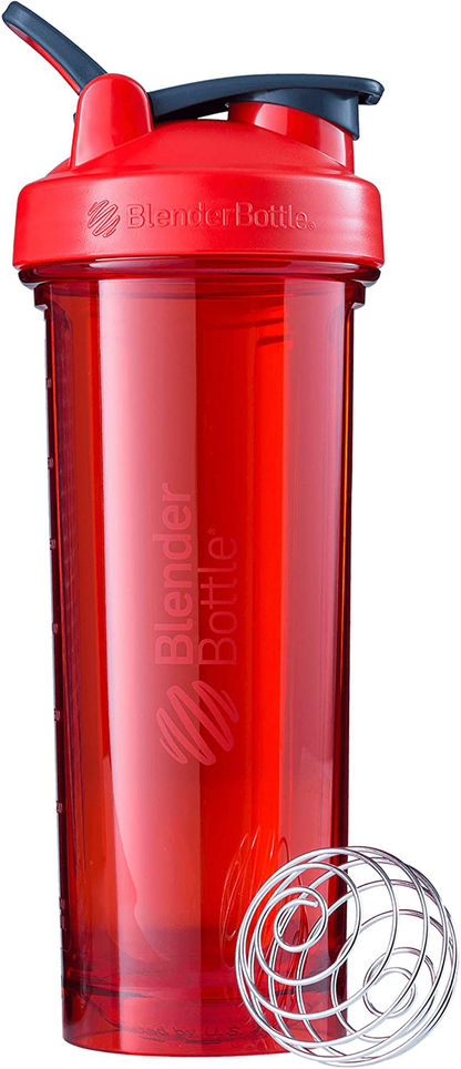 BlenderBottle Shaker Bottle Pro Series Perfect for Protein Shakes and Pre Workout, 24-Ounce, Black