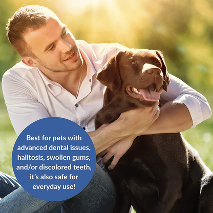 Dental Fresh Advanced Whitening Water Additive for Dogs – Reduce Surface Stains, Reverse Discoloration, Eliminate Bad Breath, Improve Oral Health