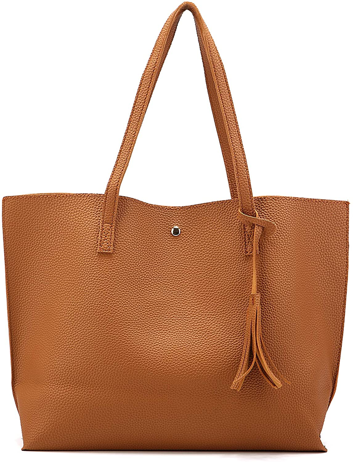 Women's Tote Bags Top Handle Satchel Handbags Faux Leather Tassel Shoulder Purse