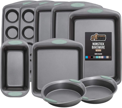 Multipack Gorilla Grip Bakeware Sets, Nonstick, Heavy Duty Carbon Steel