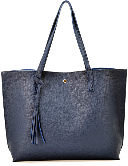 Women's Tote Bags Top Handle Satchel Handbags Faux Leather Tassel Shoulder Purse