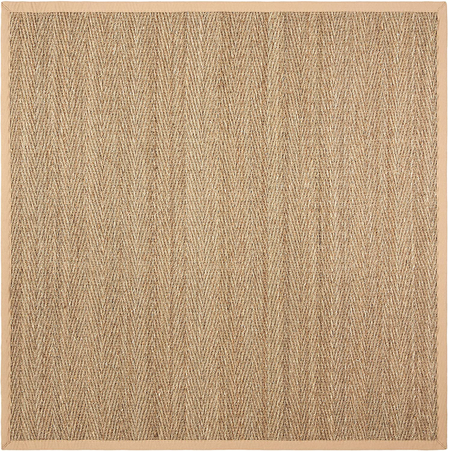 Safavieh Natural Fiber Collection NF115E Border Herringbone Seagrass Accent Rug, 2'6" x 4', Blue