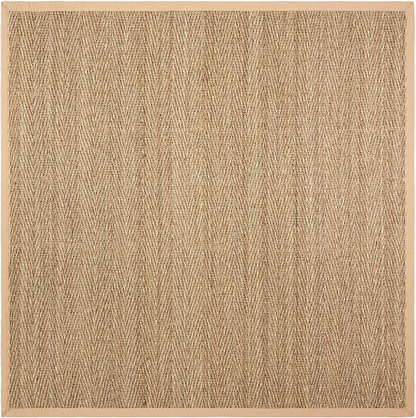 Safavieh Natural Fiber Collection NF115E Border Herringbone Seagrass Accent Rug, 2'6" x 4', Blue