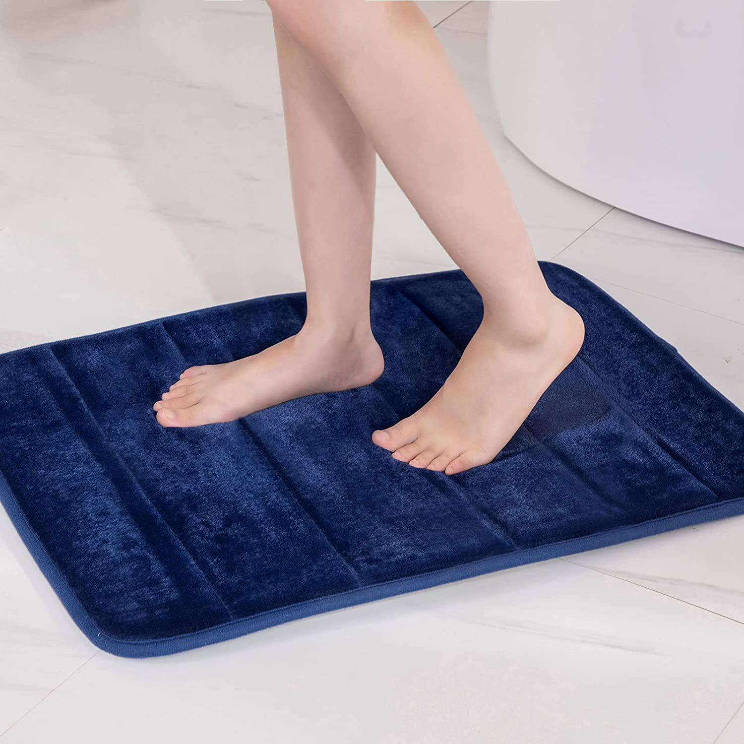 Memory Foam Bath Mat Rug, Non Slip Soft Bathroom Rug Thick Extra Absorbent 
