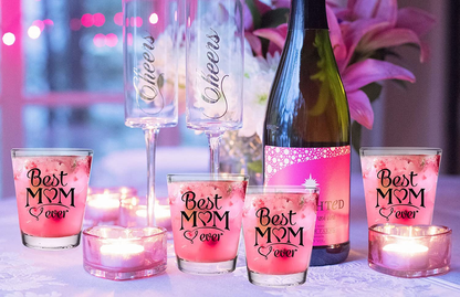 Set of 6 Best Mom Shot Glasses Gift Set  2oz Each