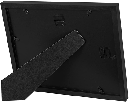 eletecpro 8.5x11 Diploma Certificate Frame, Picture Frame Made of Solid Wood and Tempered Glass with Mats - Display 5x7/6x8 With Mat and 8.5x11 Without Mat