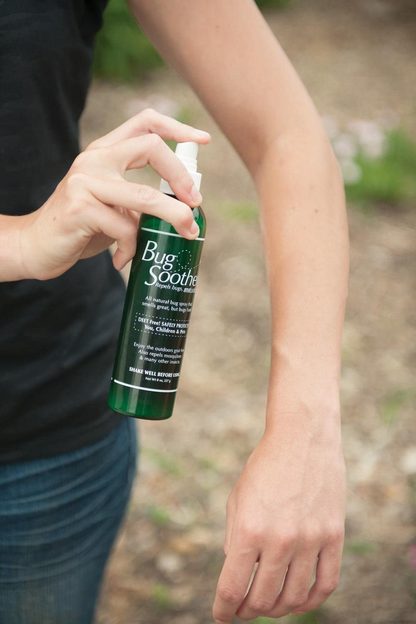 Bug Soother Spray - Natural Insect, Gnat and Mosquito Repellent & Deterrent - DEET Free - Safe Bug Spray for Adults, Kids, Pets, & Environment - Made in USA - Includes 1 oz. Travel Size (4, 2 oz.)
