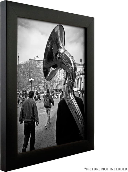 Craig Frames 1WB3BK 16 by 20 Inch Picture Frame, Smooth Wrap Finish, 1 Inch Wide, Black