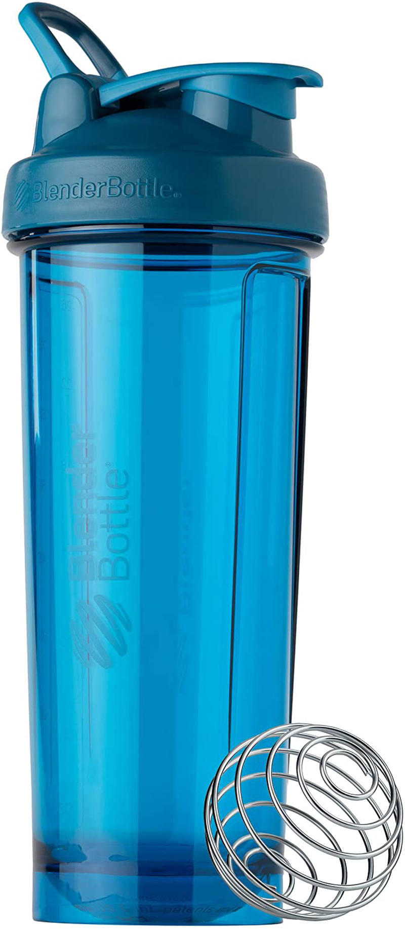BlenderBottle Shaker Bottle Pro Series Perfect for Protein Shakes and Pre Workout, 24-Ounce, Black