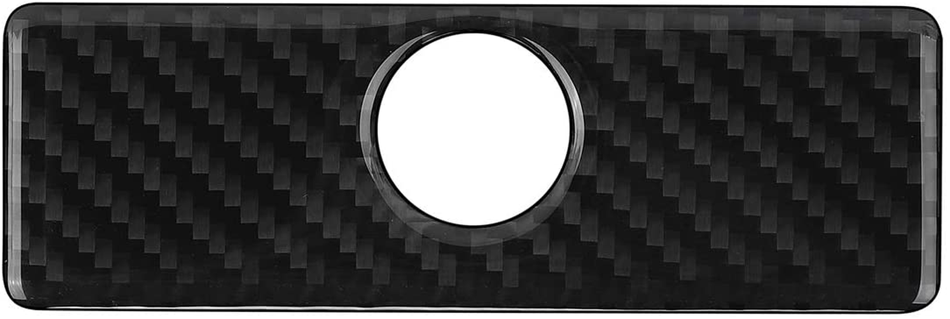 YAMUDA Compatible with Carbon Fiber Car Copilot Storage Box Handle Sticker Interior Accessories for Ford F150 2015 2016 2017 2018 2019 2020 (Black)