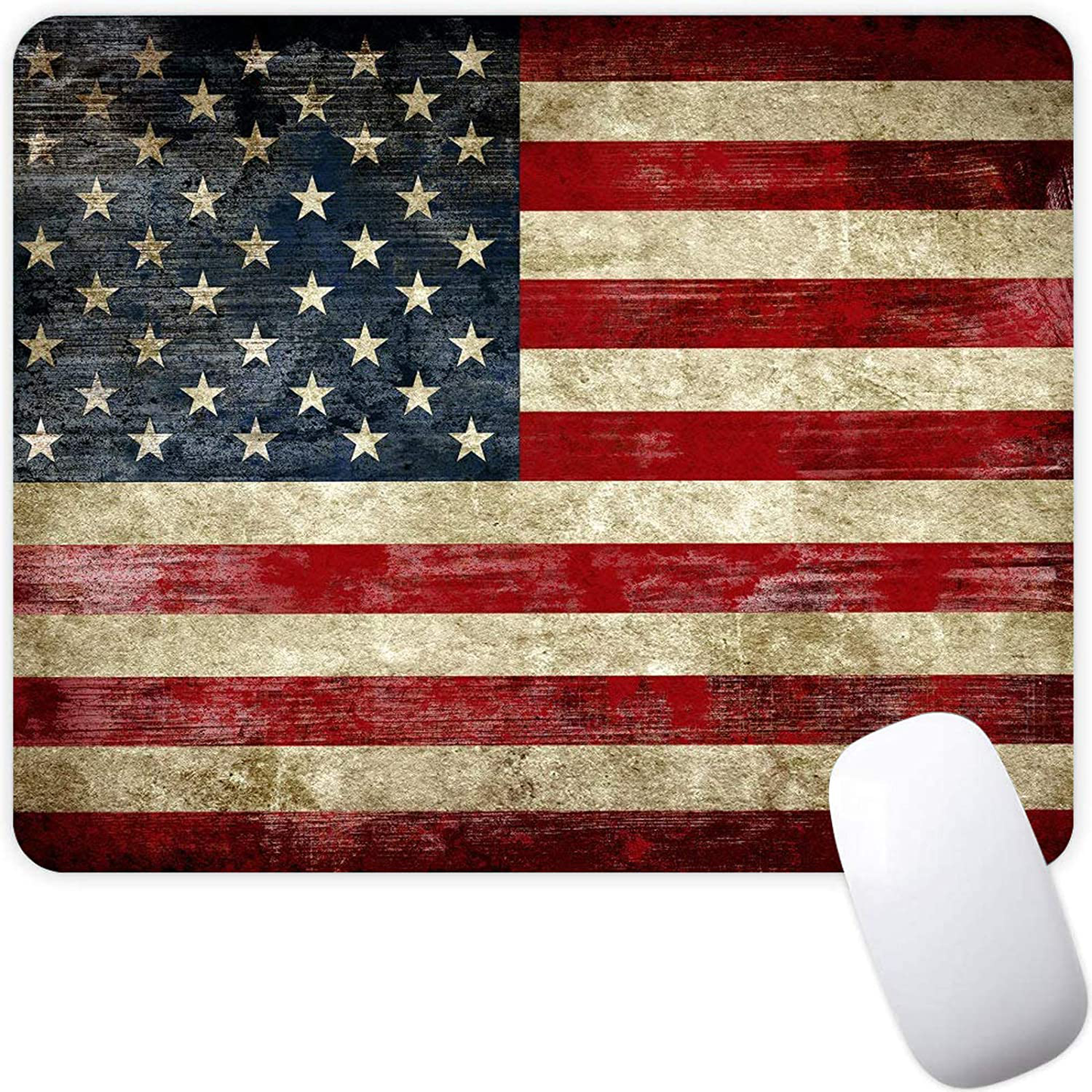 Mouse Pad,Red Moon Cloud Samurai Pattern Seamless Waterproof Gaming Anime Gift Mouse Pad Desk Accessories Non-Slip Rubber Mousepad for Laptop and Computer