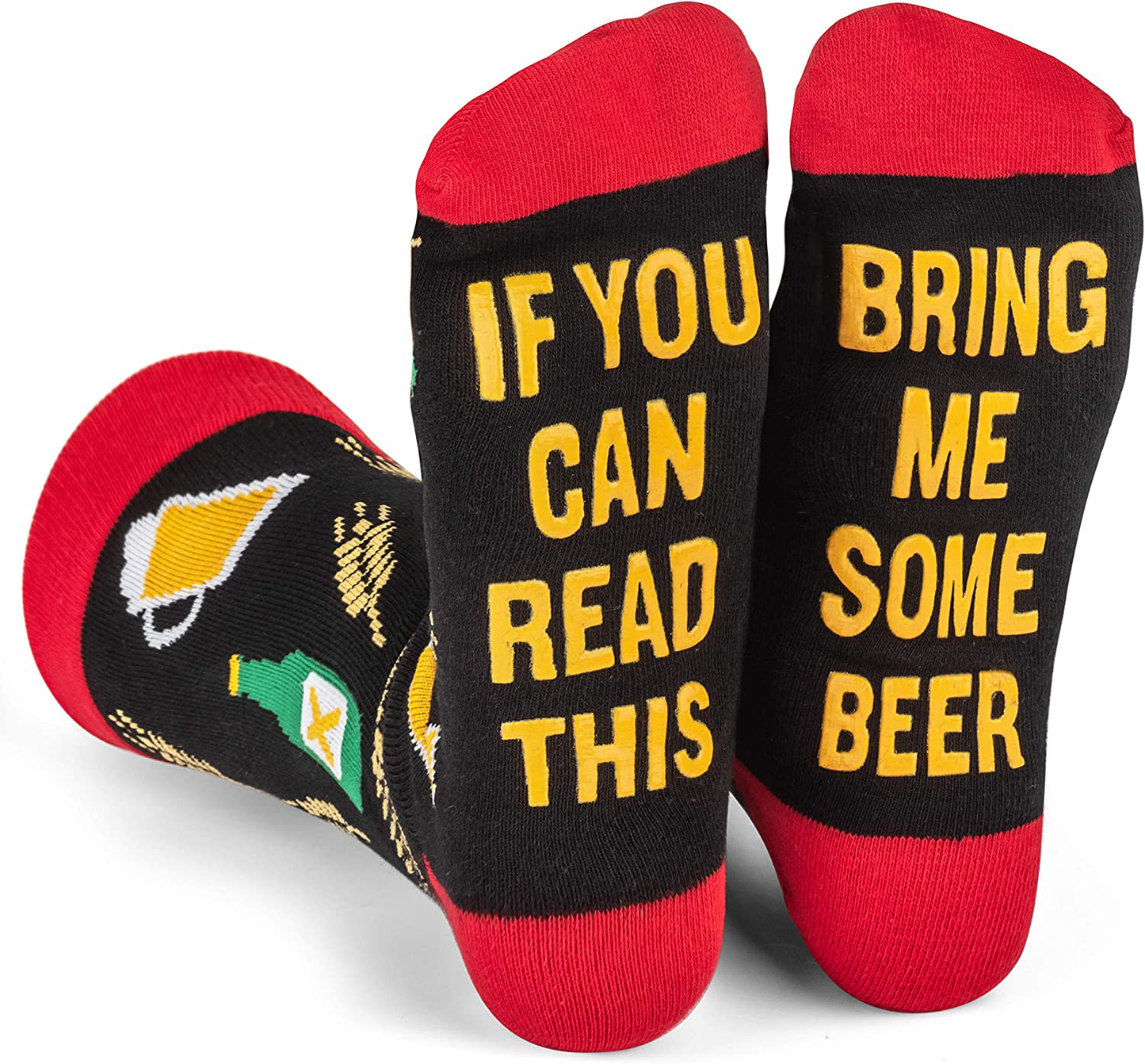 If You Can Read This, Bring Me Some - Funny Food Socks Novelty Christmas Gift & Secret Santa Idea For Men and Women