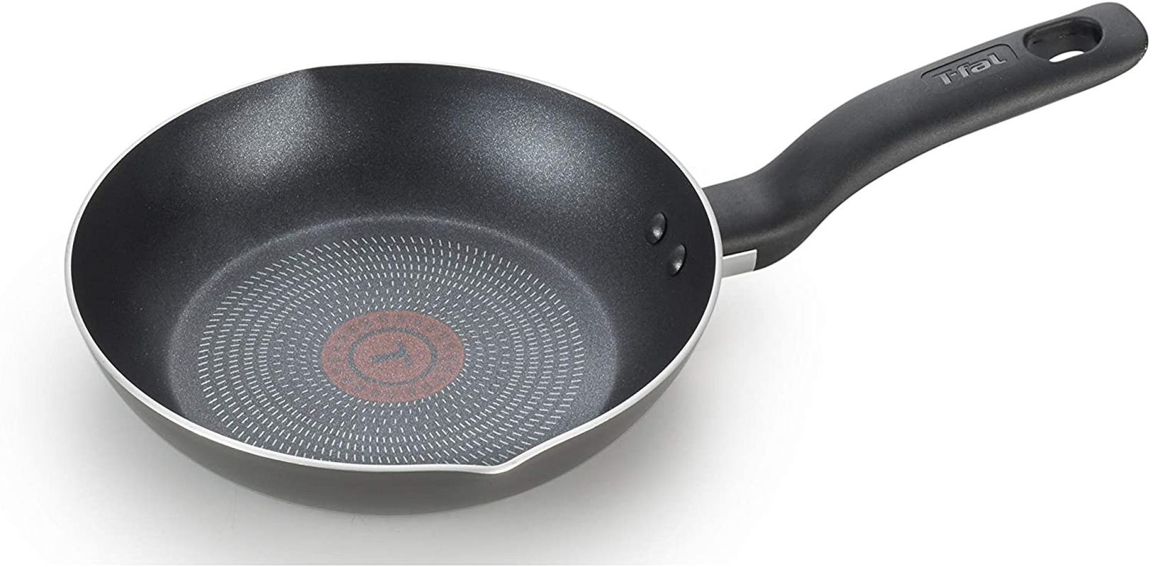 T-fal Initiatives Nonstick Fry Pan Cookware Set, 8 & 10.5 inch, Black