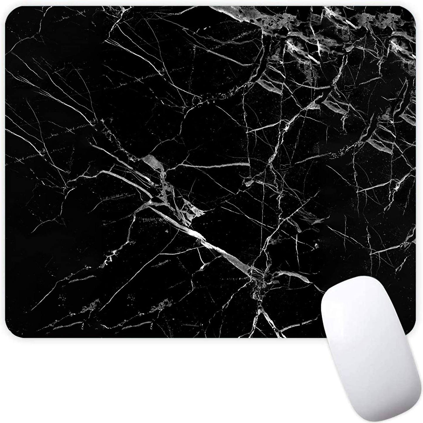 Mouse Pad,Red Moon Cloud Samurai Pattern Seamless Waterproof Gaming Anime Gift Mouse Pad Desk Accessories Non-Slip Rubber Mousepad for Laptop and Computer