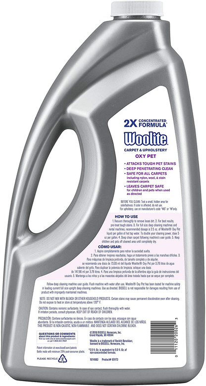 Bissell 1255 Woolite 2X Pet and Oxy Carpet Cleaner, 64-Ounce