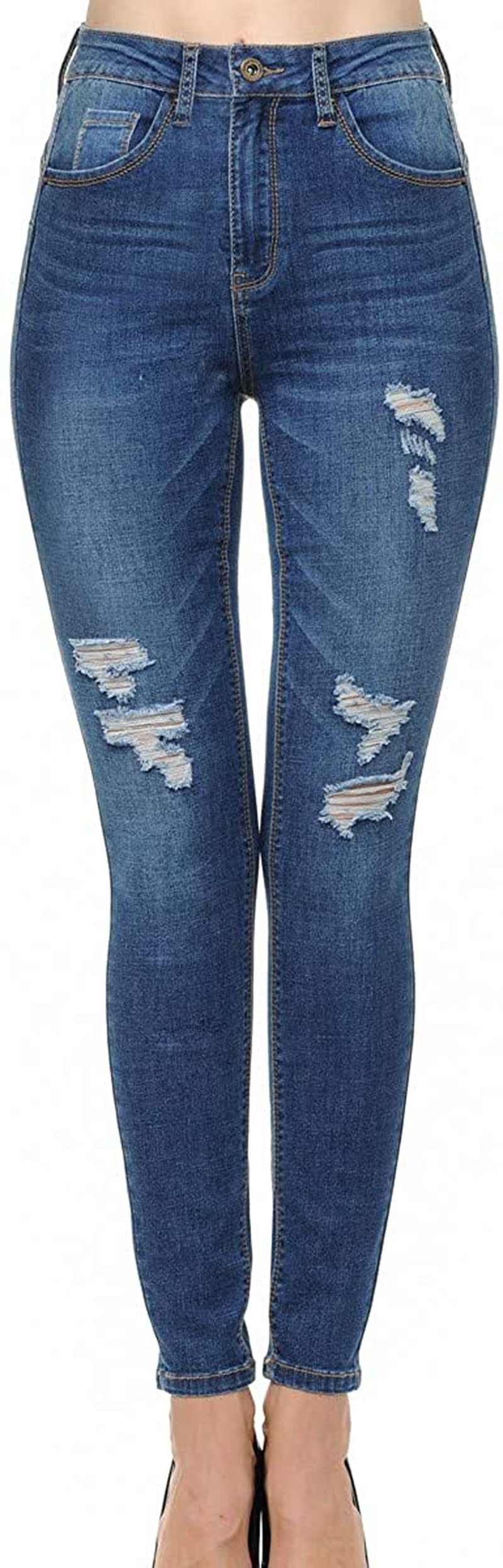 Wax Jean Denim Women's Juniors Push-Up High-Rise Skinny Jean in Fine Cotton D.