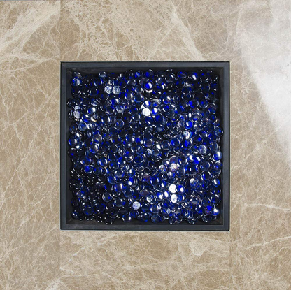 Bond Manufacturing 67984 LavaGlass Round Fire Pit Dispersion Glass, 10 lb, Indigo Dream