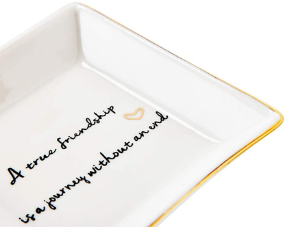 Mother Gifts From Daughter,Daughter Birthday Gift from Mother, Ring Trinket Dish-Mothers and Daughters Never Truly Apart, Maybe in Distance But Never in Heart