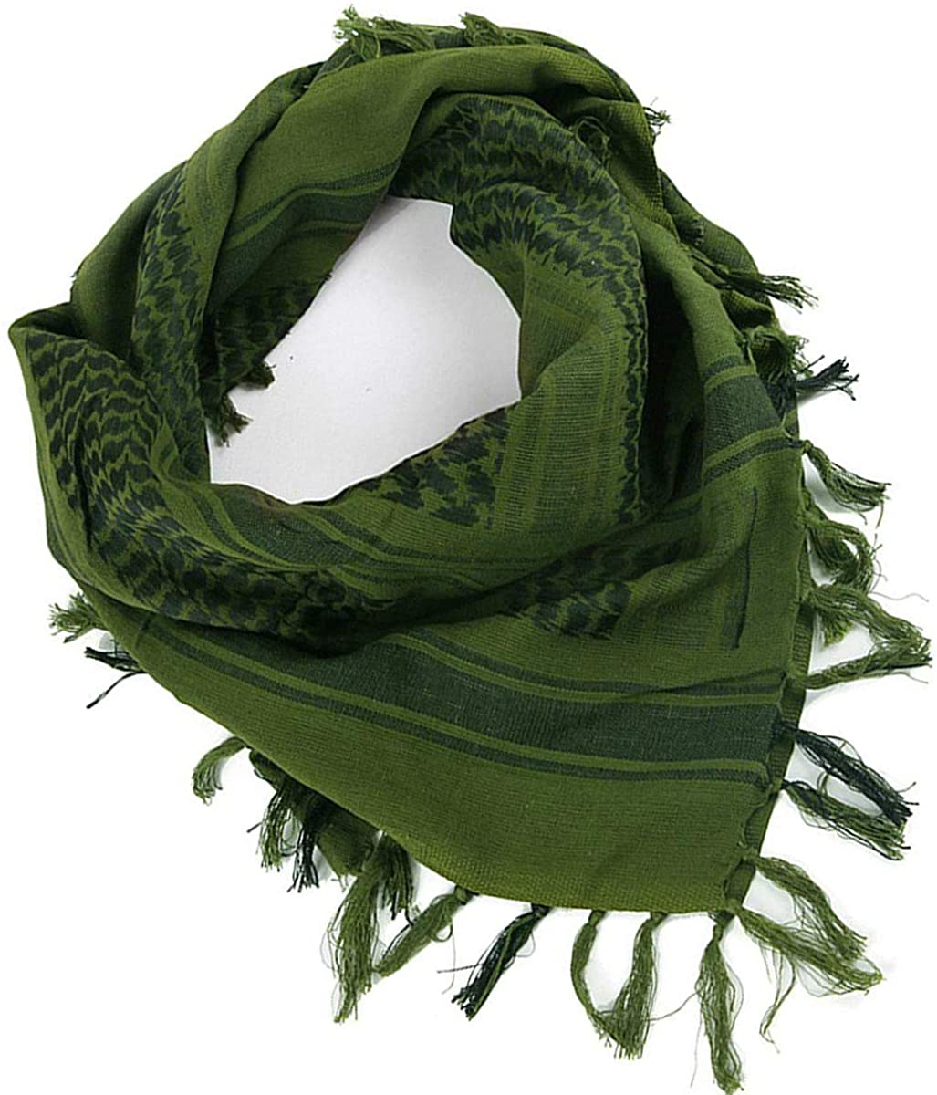 Scarf Head Neck Scarf Arab Wrap with Tassel 43x43 inches