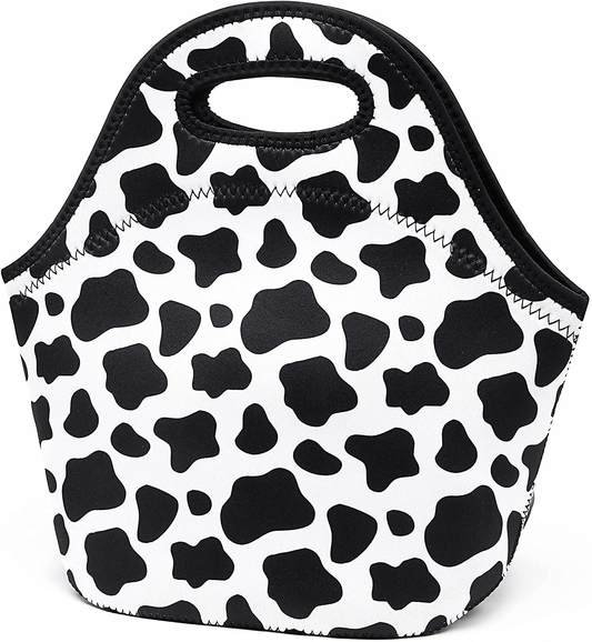 Neoprene Lunch Bags Insulated Lunch Tote Bags for Women Washable lunch container box for work picnic Lightweight Meal Prep Bags for Men Women (Color Stripes)