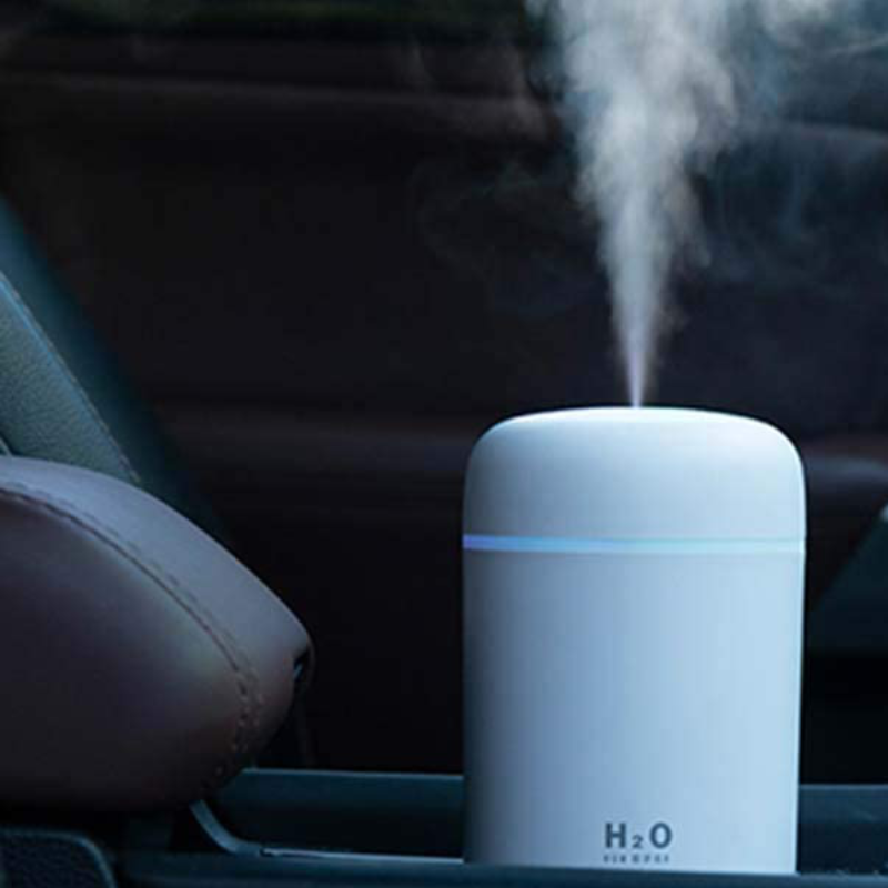 300ml Cool Mist Humidifier With Multicolor LED Night Light And 2 Mist Modes 