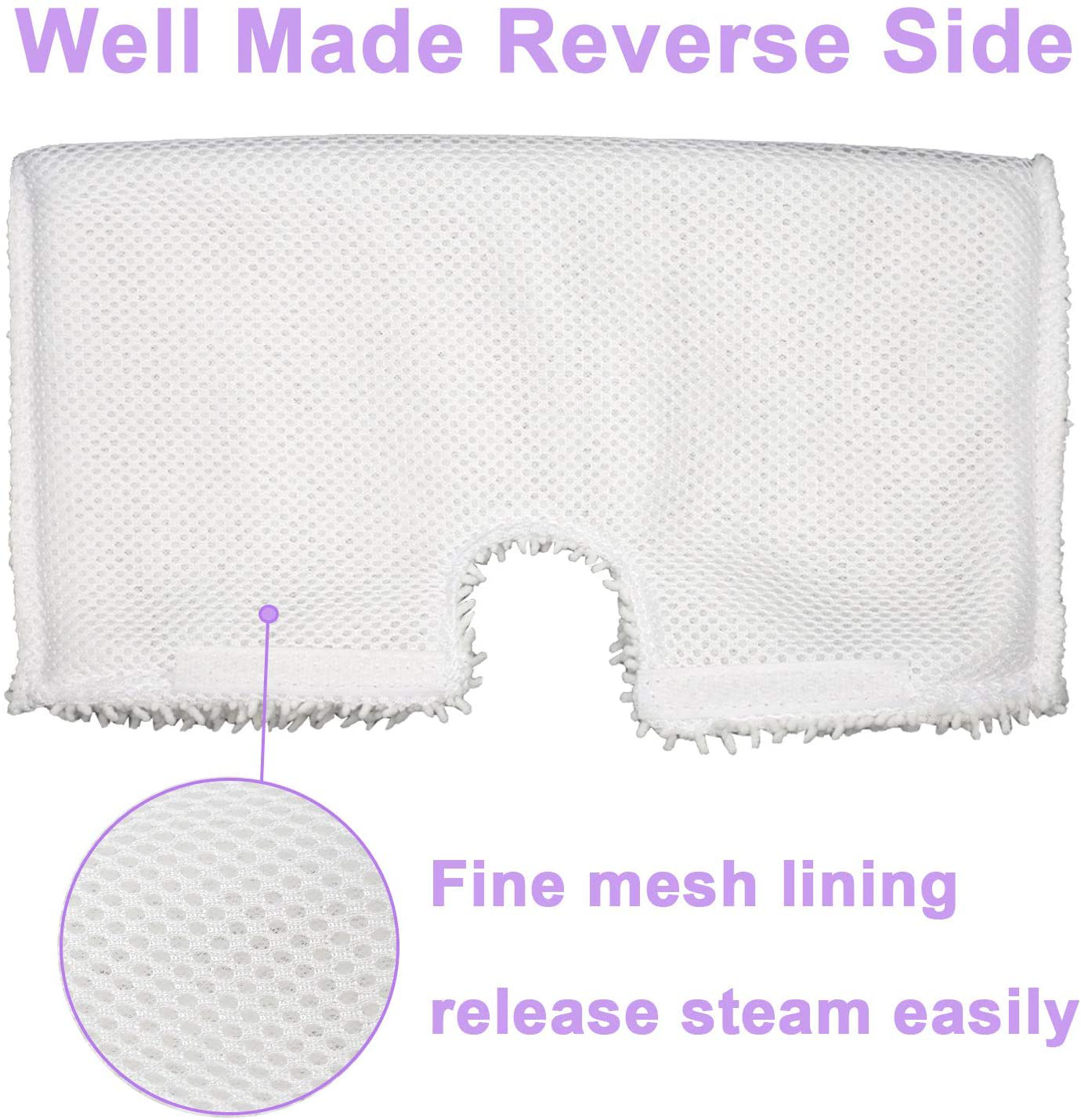 FFsign 6 Pack Replacement Washable Microfiber Steam Mop Pads for Shark Steam Pocket Mop Hard Floor Cleaner S3501 S3550 S3601 S3601D S3801 S3801CO S3901 SE450 S2901 S2902, 6 Pcs Cleaning Steamer Pad