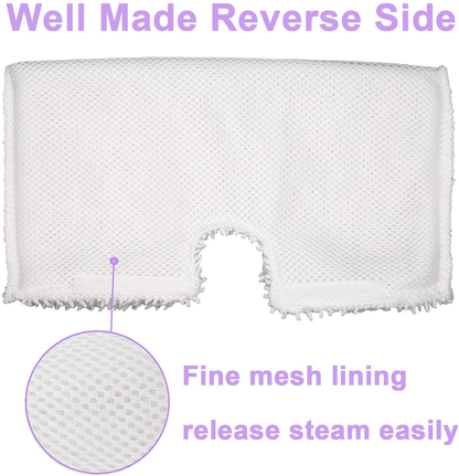 FFsign 6 Pack Replacement Washable Microfiber Steam Mop Pads for Shark Steam Pocket Mop Hard Floor Cleaner S3501 S3550 S3601 S3601D S3801 S3801CO S3901 SE450 S2901 S2902, 6 Pcs Cleaning Steamer Pad