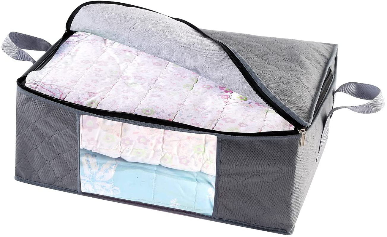 ABO Gear Storage Bins Storage Bags Closet Organizers Sweater Storage Clothes Storage Containers, 3pc Pack