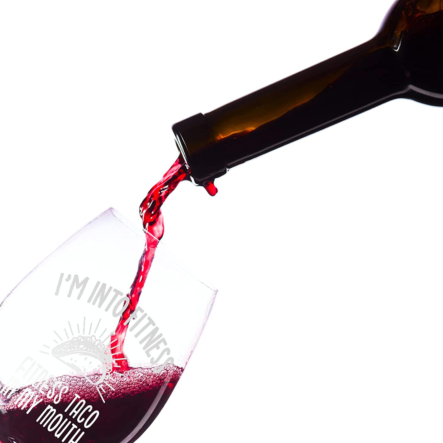 Funny 17 oz Wine Glasses - Stemless Wine Glasses