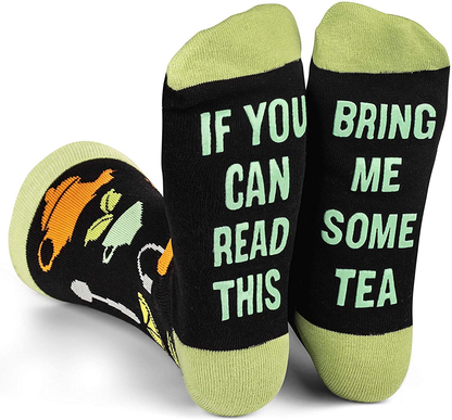 If You Can Read This, Bring Me Some - Funny Food Socks Novelty Christmas Gift & Secret Santa Idea For Men and Women