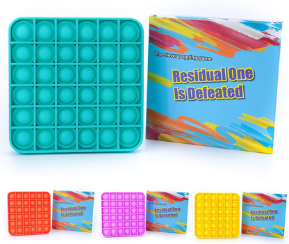 Silicone Push Pop It Fidget Toy - Sensory, Anxiety Relief Toys