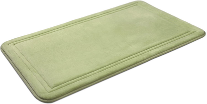 Memory Foam Bath Mat Non Slip Absorbent Super Cozy Velvet Bathroom Rug Carpet, Machine Washable