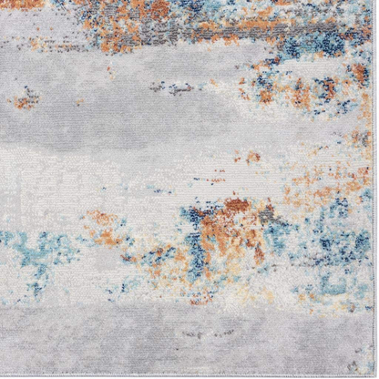 Luxe Weavers Rugs – Victoria Modern Area Rugs with Abstract Patterns 9084 – Medium Pile Area Rug, Light Blue / 4 x 5