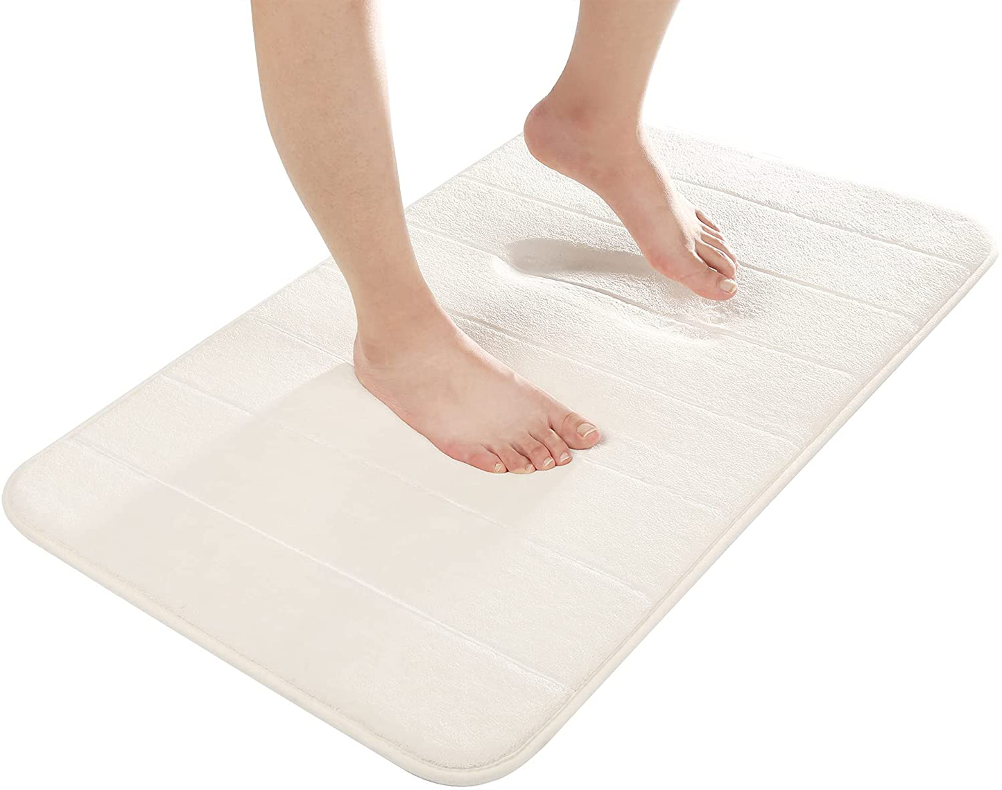 Memory Foam Bath Mat Rug, Comfortable, Soft, Super Water Absorption, Machine Wash, Non-Slip for Bathroom 