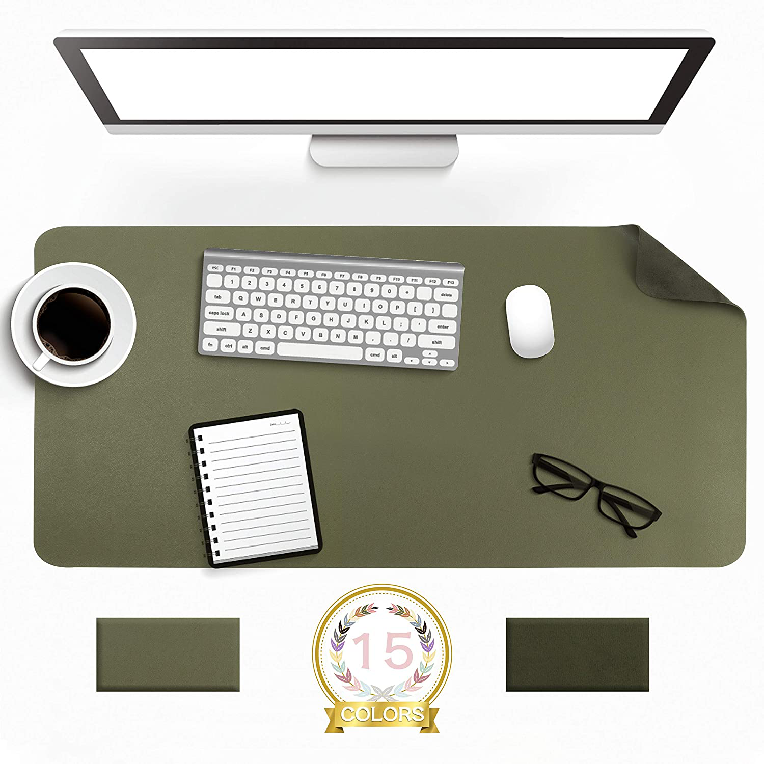 Writing Desk Pad Protector, Anti-Slip Thin Mousepad for Computers,Office Desk Accessories Laptop Waterproof Desk Protector for Office Decor and Home
